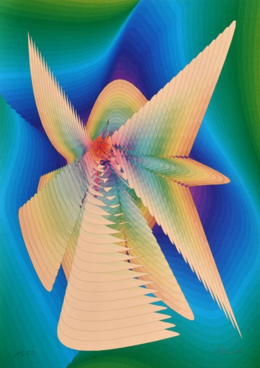 Original computer graphics from 1993, (1993_624_16_v_50) Arts numériques intitulée "Original computer g…" par Alfred Georg Sonsalla, Œuvre d'art originale, Travail numérique 2D