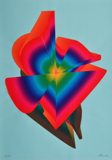 Original computer graphics from 1993, (1993_536_6_v_50) Arts numériques intitulée "Original computer g…" par Alfred Georg Sonsalla, Œuvre d'art originale, Travail numérique 2D