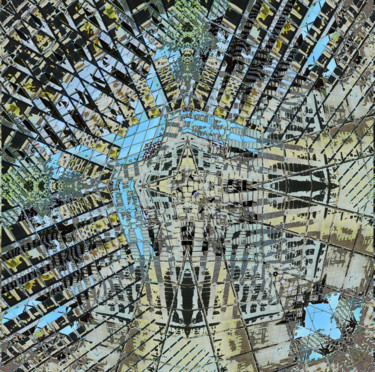 Digitale Kunst mit dem Titel "San Francisco Skysc…" von Alfred Georg Sonsalla, Original-Kunstwerk, Fotomontage
