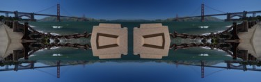 Golden Gate Bridge, Symmetrical Impressions, May 2017 /445 Digitale Künste mit dem Titel "Golden Gate Bridge,…" von Alfred Georg Sonsalla, Original-Kunstwerk, Foto-Montage