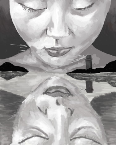 Arts numériques intitulée "Reflections" par Ashley Spencer, Œuvre d'art originale, Peinture numérique