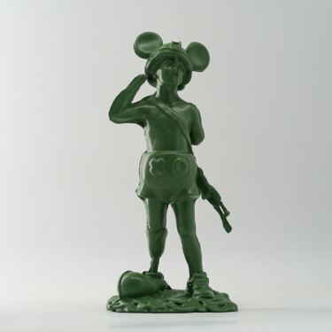 Sculptuur getiteld "Toy Soldier" door Aspencrow, Origineel Kunstwerk, Hars
