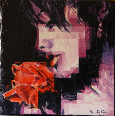 Pintura titulada "Profumo di rosa" por Assunta Cassa, Obra de arte original, Oleo