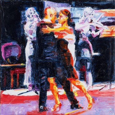 Painting titled "Le Cassette. Dance…" by Assunta Cassa, Original Artwork, Oil
