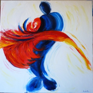 Painting titled "Tango Passione" by Assunta Cassa, Original Artwork, Oil