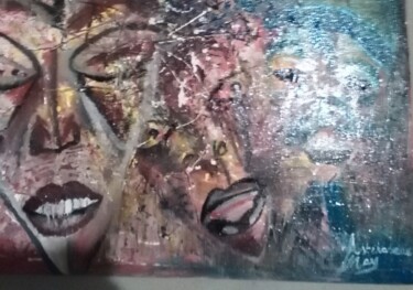 Painting titled "les trésors africai…" by Asteraseae May, Original Artwork, Oil