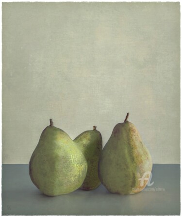 Photographie intitulée "BRITNEY'S PEARS" par Astr, Œuvre d'art originale, Photographie numérique Monté sur Aluminium