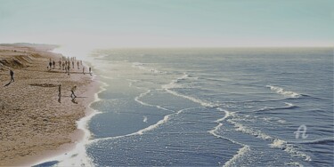 Fotografie getiteld "A PLACE TO SEA • SE…" door Aster, Origineel Kunstwerk, Gemanipuleerde fotografie Gemonteerd op Frame vo…