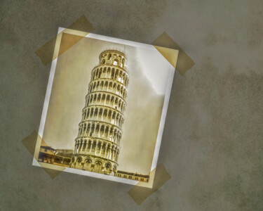 Fotografie getiteld "I LOVE ITALY" door Astr, Origineel Kunstwerk, Digitale fotografie Gemonteerd op Frame voor houten branc…
