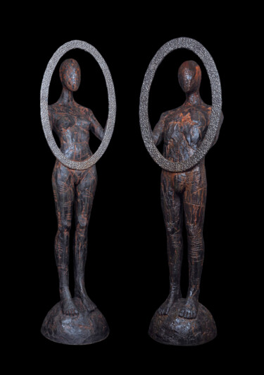 Sculpture intitulée "OBSERVERS" par Astian Rey, Œuvre d'art originale, Béton