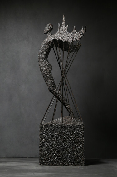Sculpture titled "TRANSFORMATION" by Astian Rey, Original Artwork, Stainless Steel
