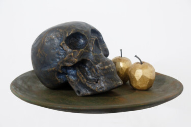 Skulptur mit dem Titel "THE MYSTERY OF EDEM" von Astian Rey, Original-Kunstwerk, Holz