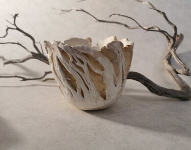 Sculpture titled "Tectonique 1" by Catherine Astolfi, Original Artwork, Ceramics