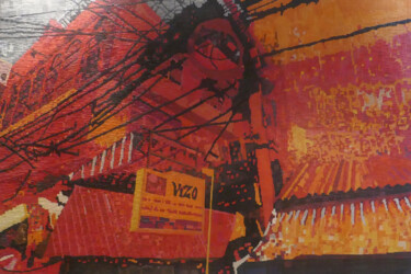 Collages intitulée "bangkok" par Aston Verz, Œuvre d'art originale, Collages
