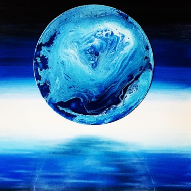 Peinture intitulée "Moonlight" par Aston, Œuvre d'art originale, Acrylique