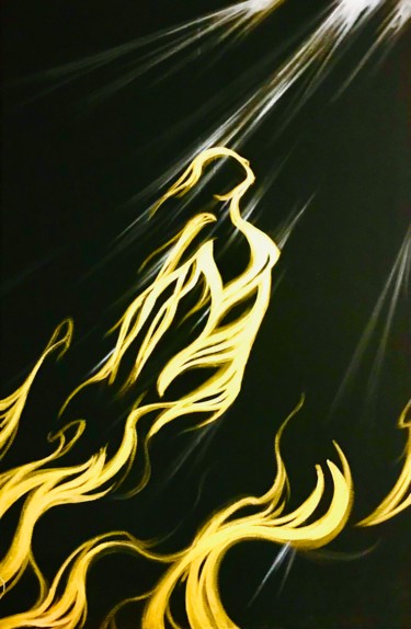 Peinture intitulée "Siren" par Aston, Œuvre d'art originale, Acrylique