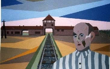 Painting titled "Holocaust 4" by Stephen Morris, Original Artwork