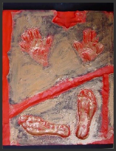 Peinture intitulée "DES PIEDS ET DES MA…" par Alain Oviste, Œuvre d'art originale