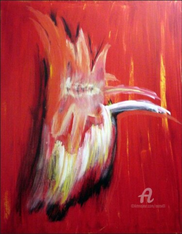 Painting titled "CHRYSALIDE" by Alain Oviste, Original Artwork
