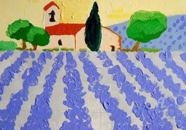 Peinture intitulée "PROVENCE" par Alain Oviste, Œuvre d'art originale