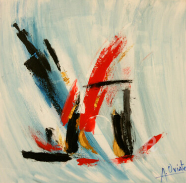 Peinture intitulée "SOUS LE VENT 4" par Alain Oviste, Œuvre d'art originale, Acrylique