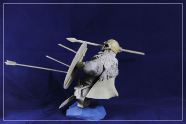 Этот не промахнётся... Sculpture intitulée "Этот не промахнётся…" par Sergey Shcherbakov, Œuvre d'art originale, Pâte polymère