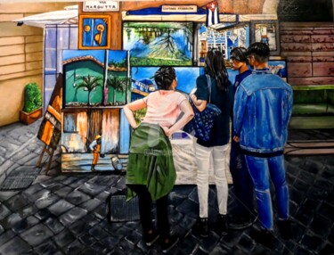 Pintura titulada "CUBA A MARGUTTA" por Luciano Fabbrizio, Obra de arte original, Acrílico Montado en Bastidor de camilla de…