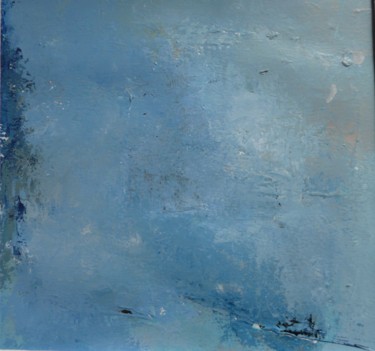 Schilderij getiteld "Bleu" door Astrid Desgrippes, Origineel Kunstwerk