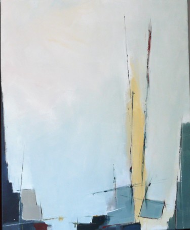 Painting titled "Ma Ville" by Astrid Desgrippes, Original Artwork