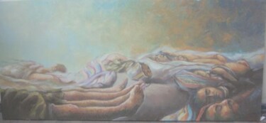 Pintura titulada "HOMENAJE A LOS CAMP…" por Astrid Galan Sepulveda, Obra de arte original