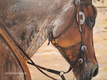 Painting titled "Oakley" by Astrid Warakomski, Original Artwork, Oil