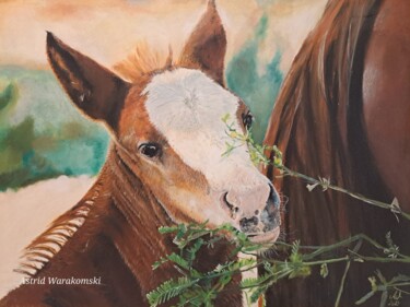 Malerei mit dem Titel "Arizona Baby" von Astrid Warakomski, Original-Kunstwerk, Öl