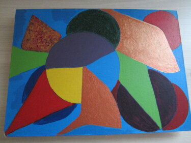 Painting titled "ABSTRAIT" by Astride Risser, Original Artwork, Acrylic