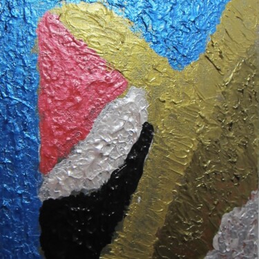 Painting titled "peinture metal" by Astride Risser, Original Artwork, Acrylic