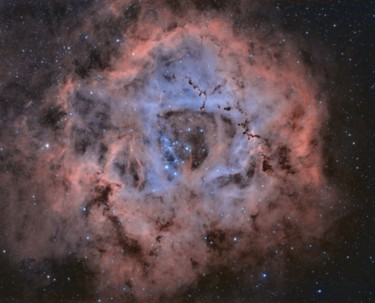 Photography titled "The rosette nebula" by David James, Original Artwork, Digital Photography