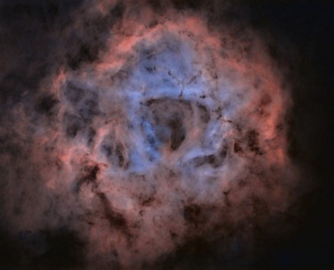 Starless rosette nebula Photography titled "Starless rosette ne…" by David James, Original Art, Manipulated Photography