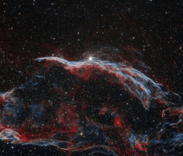 Photography titled "Western Veil Nebula…" by David James, Original Artwork, Digital Photography