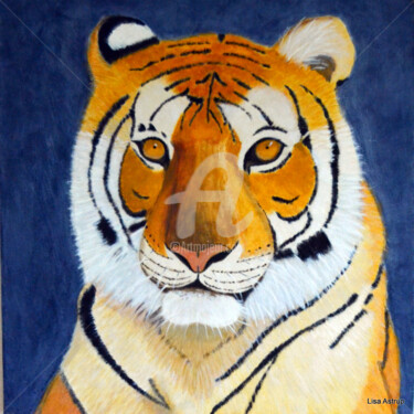 Painting titled "tiger.jpg" by Lisa Astrup, Original Artwork, Acrylic