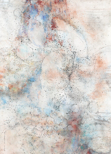 Картина под названием "Câlins aquarelle pe…" - Asia Bagaeva, Подлинное произведение искусства, Акварель