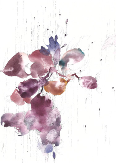 Air on the g string JS Bach- watercolor painting Painting titled "Air on the g string…" by Asia Bagaeva, Original Art, Watercolor