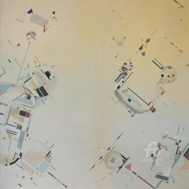 Malerei mit dem Titel "Go to the Mars - ab…" von Asia Bagaeva, Original-Kunstwerk, Öl
