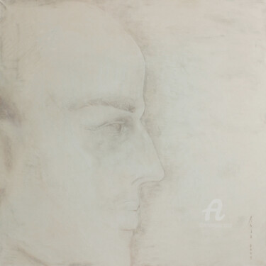 Peinture intitulée "Silence 100x100 cm…" par Asia Bagaeva, Œuvre d'art originale, Huile