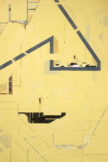 Картина под названием "Penseurs 120x80 cm…" - Asia Bagaeva, Подлинное произведение искусства, Масло