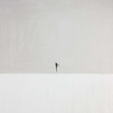 Peinture intitulée "RUN 1_100x100cm min…" par Asia Bagaeva, Œuvre d'art originale, Huile