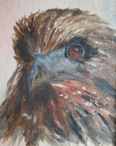 Painting titled "Bird of prey" by Atalia, Original Artwork, Oil