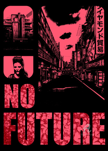 Grafika cyfrowa / sztuka generowana cyfrowo zatytułowany „No Future” autorstwa Atanas Popovski, Oryginalna praca, 2D praca c…