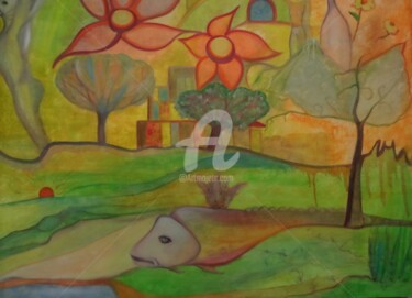 Painting titled "Mistery of life" by Nasya, Original Artwork, Oil