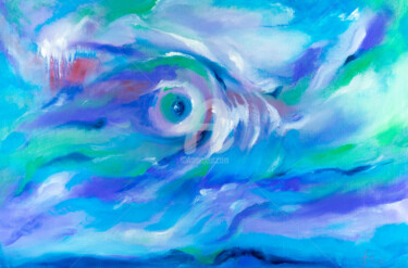 Pintura intitulada "Eye of the storm 2" por Nasya, Obras de arte originais, Óleo