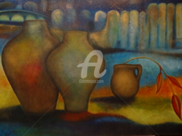 Painting titled "Fragments 2" by Nasya, Original Artwork, Oil