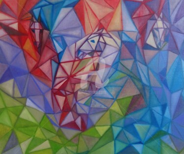 Painting titled "Kaleidoscope" by Nasya, Original Artwork, Oil